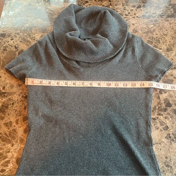 INC International Concepts Women Gray Cowl Neck Sweater Dress L - Picture 3 of 8